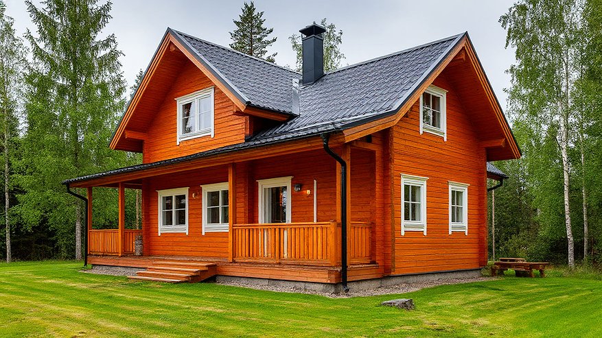 Главная картинка новости: В Финляндии не делают бетонную отмостку, а у нас с ней каждый дом. Вот чем финны ее заменили - удобно и эффективно