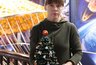 Миниатюра новости: Народный мастер России Анна Корчемкина создала «космическую елочку» в дымковском стиле для музея Циолковского
