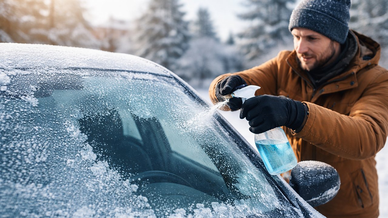 Главная картинка новости: Убираю лед со стекла за несколько секунд: простой и рабочий метод без щеток и банковских карт