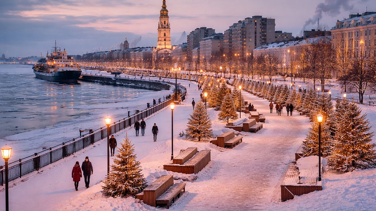 Главная картинка новости: Ехал в депрессивный город на Севере, а в итоге увидел один из лучших примеров благоустройства в России