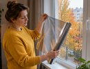 Купила на Ozon 3 рулона теплосберегающей плёнки — за выходные подготовила дом к холодам: вот куда наклеила, чтобы меньше мёрзнуть зимой