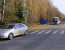Мотоцикл влетел в автобус на остановке под Кирово-Чепецком