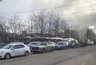Площадь Лепсе стоит в пробке из-за аварии с проводами