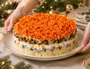 Забудьте о привычной «Шубе»: готовлю салат с селёдкой и шампиньонами на Новый год — гости попросят добавки