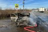 Очевидцы раскрыли детали о вспыхнувшем автомобиле у переезда