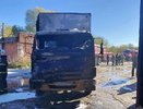 Полуживого мужчину вытащили из полыхающего гаража с КамАЗом