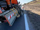 В Кировской области рисуют разметку на загруженных трассах