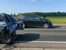 Дедушка на иномарке угодил в ДТП на трассе Вятка