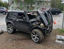 В Кирове водитель Нивы влетел в иномарку и покалечился