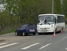 В Кирове пассажирке автобуса потребовалась скорая после ДТП с легковушкой