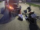 Байкер влетел в иномарку рядом с автовокзалом в Кирове