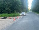 В Слободском районе водитель покалечил мотоциклиста и скрылся