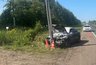 В Кирове юная красавица протаранила столб на иномарке