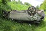 Перевернутую иномарку с двумя людьми нашли под Слободским