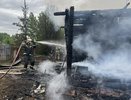 Мужчину забрали в травматологию после пожара под Зуевкой