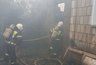 В Лебяжском районе сгорел дотла большой дом
