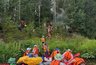 Кировские туристы потушили пожар в лесу