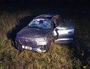 Иномарка с младенцем и двумя взрослыми опрокинулась с трассы под Советском