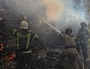 Пожар уничтожил дом вместе с человеком в Кирове