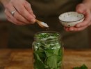 В августе листья смородины засыпаю солью - и всю зиму прыгаю от счастья: так еще бабушка делала