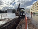 Под Театральной площадью в Кирове просел асфальт