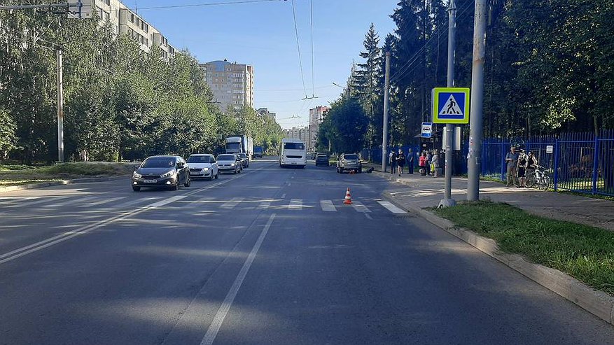 В Кирове сбили 14-летнего велосипедиста на пешеходном переходе