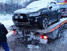 Убегая от приставов, должник спрятал свою Mitsubishi в сугроб