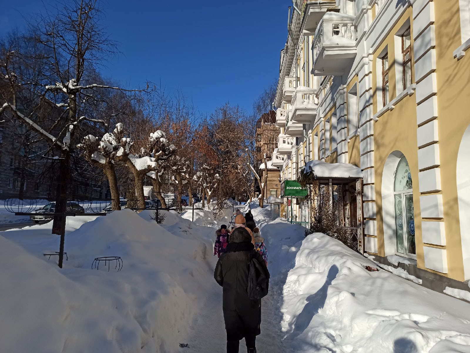 Январь в городе. Саратов снег и похолодание. Последнее похолодание
