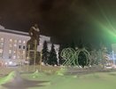 На Театральной площади поломалась новогодняя иллюминация