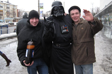 По Кирову гулял Дарт Вейдер. Люди были в шоке